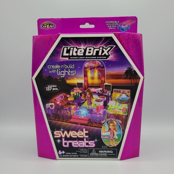 Lite Brix Super Light Building System Sweet Treats Play Set Cra-Z-Art New - Picture 1 of 9